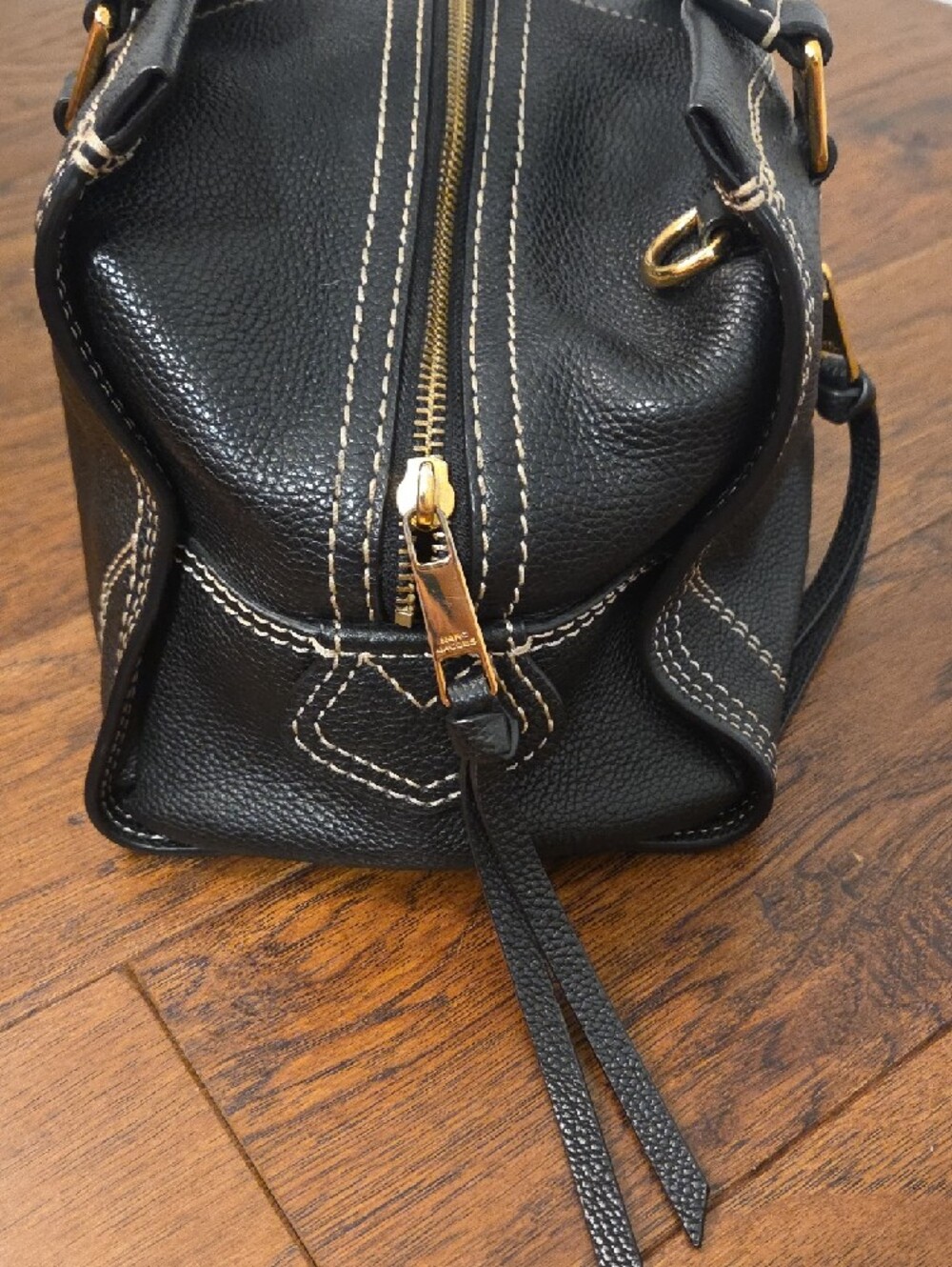 Marc Jacobs Black Satchel with Gold Hardware - Picture 16 of 16